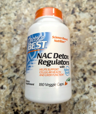 Doctor's Best NAC Detox Regulators with Seleno Excell 180 Capsules exp: 03/2026