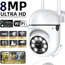 8MP Wireless Security Camera Wifi IP Outdoor 4X Zoom CCTV AI Human Tracking