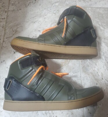 ULTRA RARE 2012 ADIDAS AR OLIVE GREEN HIGHTOP SKATE SHOES MEN'S SIZE  US11