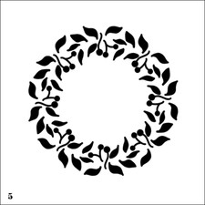 Floral Wreath Stencils - Reusable