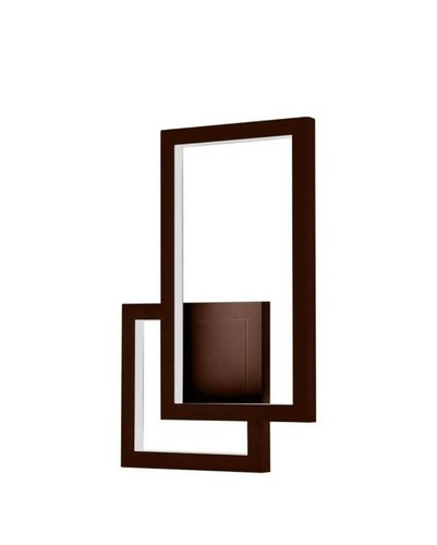Applique Murale Céramique Noir Rectangle Pour Ampoule E27 - SILAMP