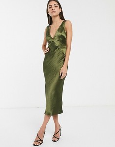 satin midi dress asos