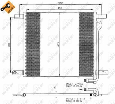 NRF 35325 condenser, air conditioning for, MAN