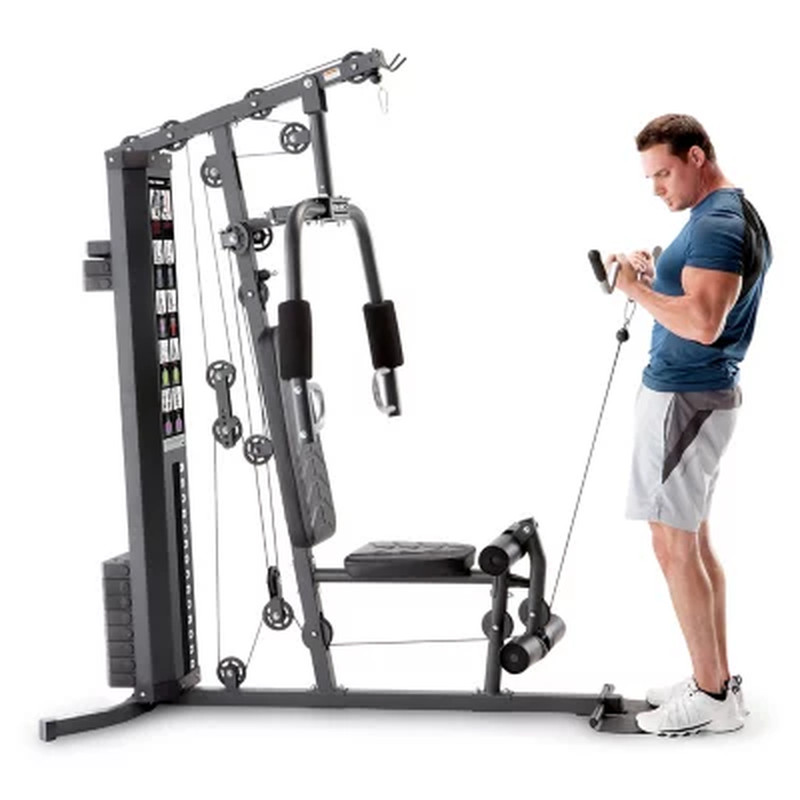 Home Gym Station Workout Station with 150 lbs Weight Stack Equipment