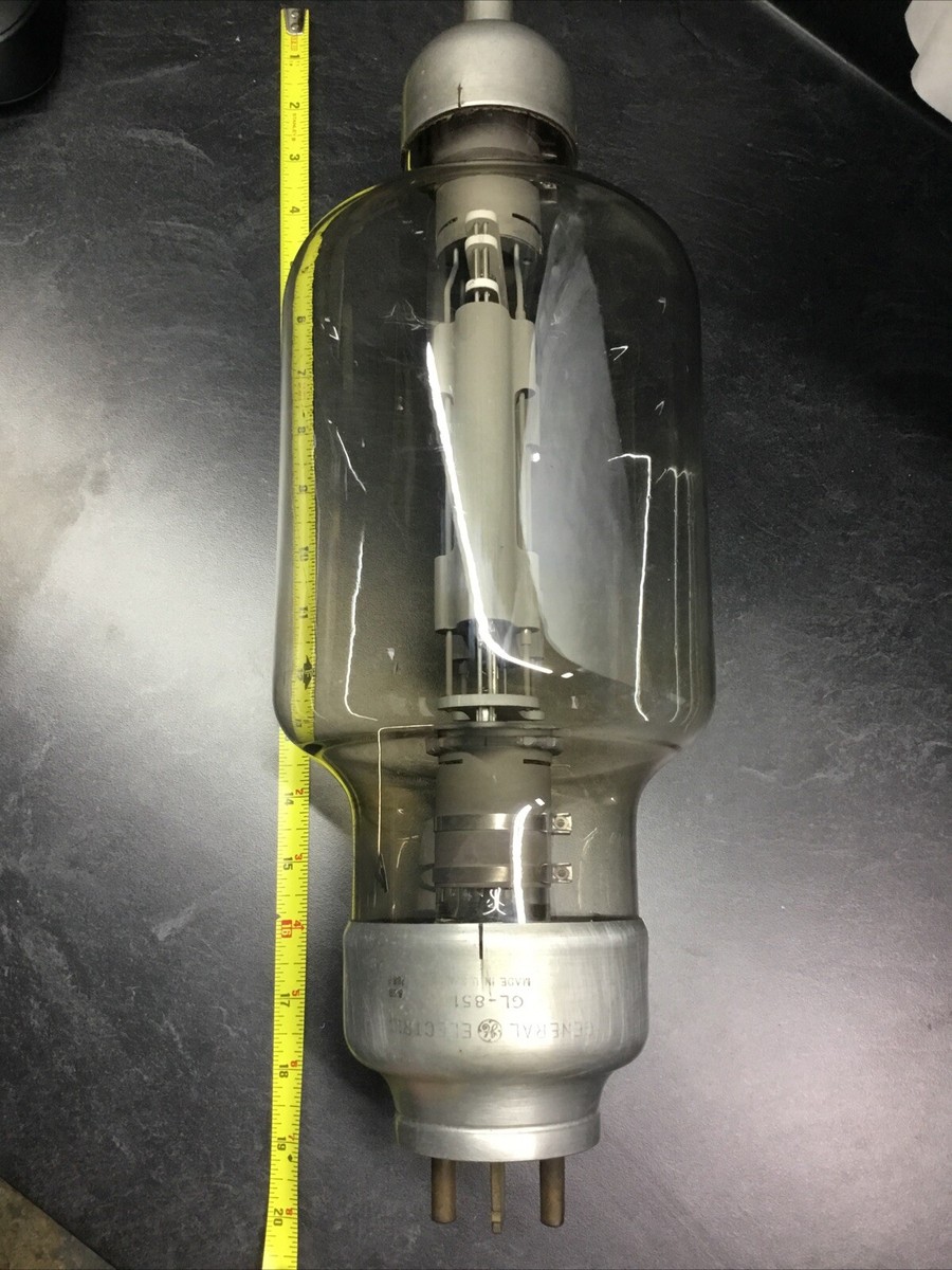 SUPER RARE! GE GL 851 Largest TRIODE RF Amplifier VACUUM TUBE Class B