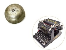 Bell for Fox No.23 24 Typewriter Antique Part Vtg Machine a Ecrire thumbnail