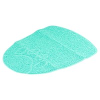 Duvo+ Katzentoiletten-Matte Rund 45X35Cm Petrol FüR Katzenpflege, Rutschfest