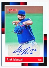 2022 Donruss Alek Manoah 1988 Retro Signatures #R88S-AL