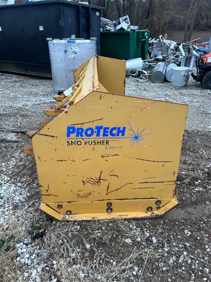 Push Box Payloader Protech Snow Pusher Box SP12L LOADER CAT Case Boss Deere Bobcat Rubber ...