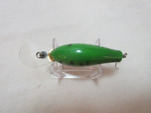 Vintage Bagley Diving B3 Green Craw All Brass - Rare Pattern - Picture 3 of 4