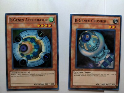 Yu-Gi-Oh! - R-Genex Crusher & Accelerator - HA03-EN016 & HA03-EN045 - 1st Ed