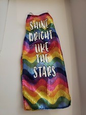 CURVY Barbie Doll METALLIC RAINBOW STRIPED FLOOR LENGTH DRESS