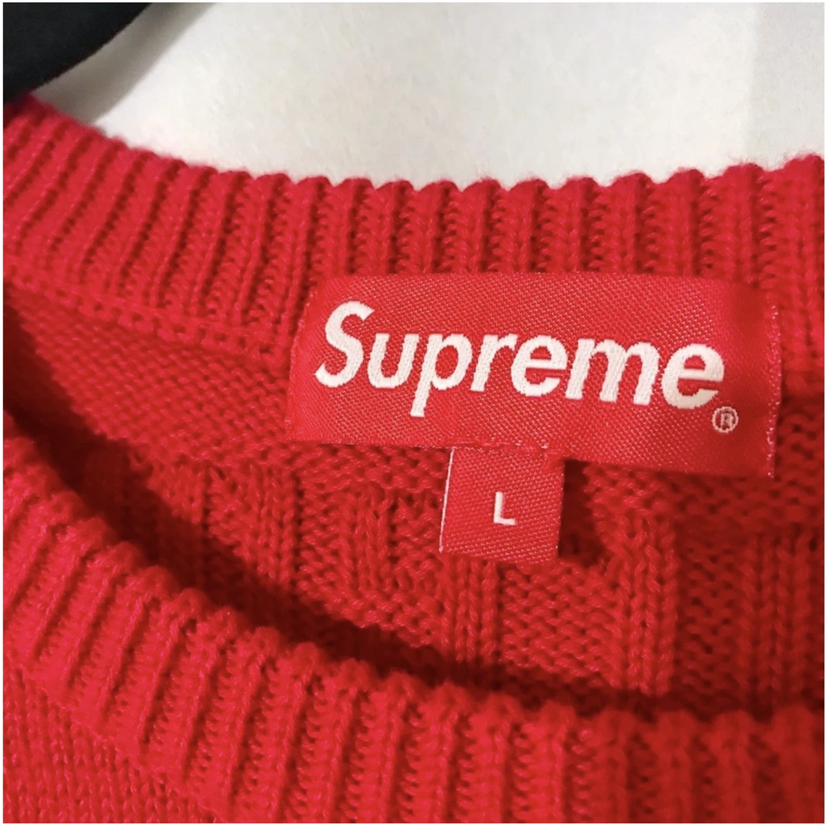 Supreme Raised Logo Crewneck Sweater