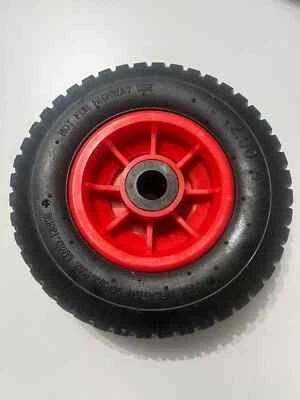 PETROLSCOOTER PU Pneumatic Tyre Wheel Puncture Proof 2.50-4 Split Rim 20mm Bore Sack Truck