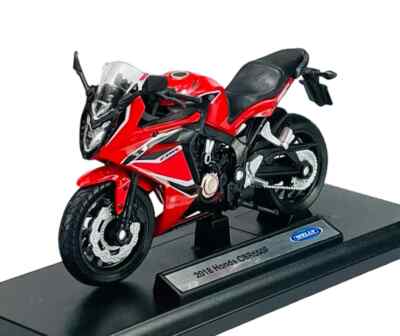 Welly 1:18 2018 HONDA CBR650F Motorcycle Model Diecast Spots Bike