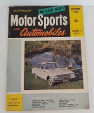 Australian Motor Sports & Automobiles Magazine - September 1960