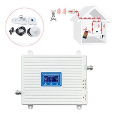 Tri- Band Amplifier 900/1800/2100 GSM DCS 2G/3G/4G LTE Signal Booster  antenna