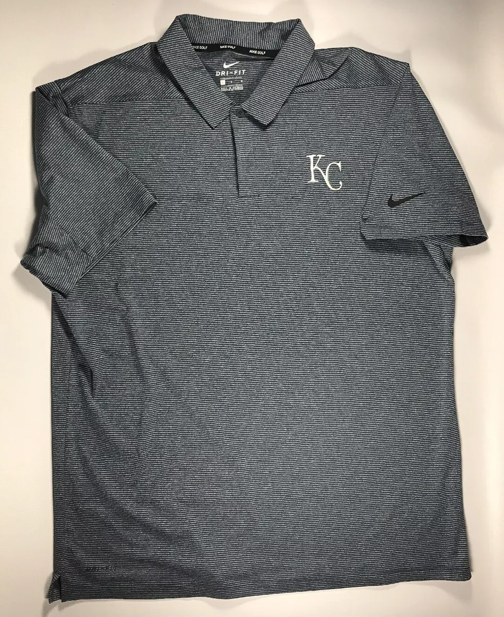 Men's Kansas City Royals Nike Golf Dri Fit Polo Shirt Large New