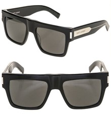 SAINT LAURENT Naked Wirecore 628 YSL SL628 001 Black Crystal Unisex Sunglasses