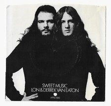 LON & DERREK VAN EATON  - SWEET MUSIC/SONGS OF SONGS Apple 1845 7" 45 NEAR MINT!