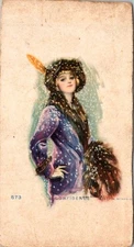 Early 20th Century Blotter Print CONFIDENCE Fashion Plate A Schneider 573 1910s