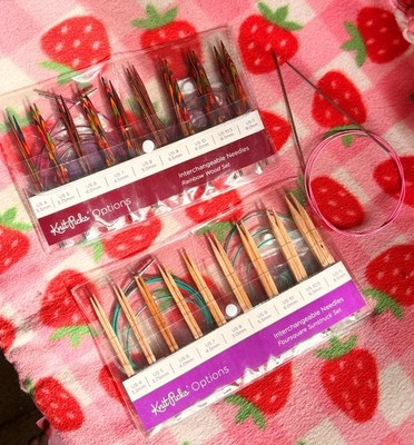 Knit Picks Options Interchangeable Needle Sets + Addi Unicorn Fixed Circulars