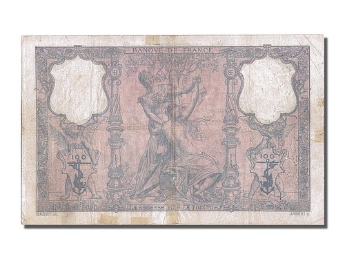 [#201497] Biljet, Frankrijk, 100 Francs, 100 F 1888-1909 ''Bleu et Rose'', 1903 - Afbeelding 2 van 2