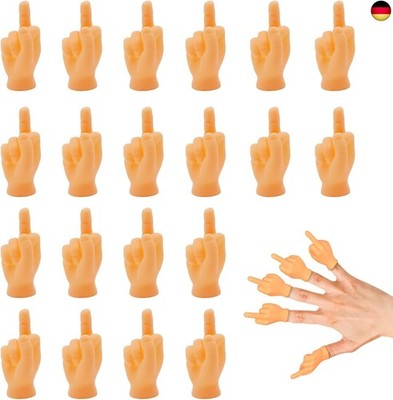 ChAusa 20 Stück Tiny Hands Mittelfinger Puppets, Mini Hände Mittelfinger Tiny H