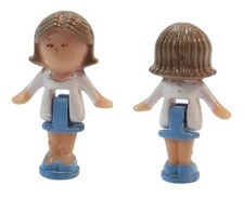 Polly Pocket Vintage RARE Doll 1990 "Mystery Doll" - Pixie Bluebird Toys