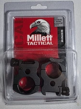 Millet Tactical 1" Scope Rings with Accessory Rail Picatinny Rings