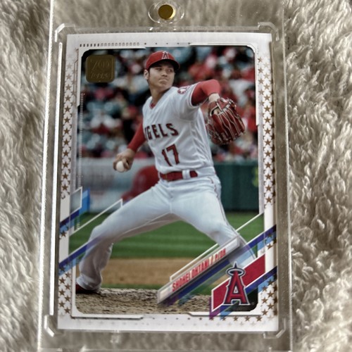 2021 Topps 70th Anniversary Shohei Ohtani #150 Gold Stars Short Print