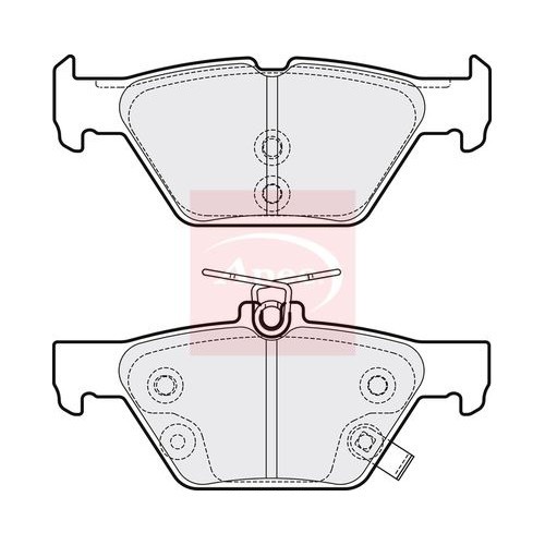 For SUBARU LEVORG 2015 on BRAKE PADS (REAR) (R90) PAD2191