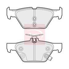 APEC Bremsbeläge Für SUBARU LEVORG 2015 Hinten (R90) PAD2191