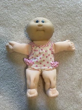 Vintage 80’s Cabbage Patch Kids Preemie Doll Blue Eyes 