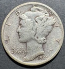 1944-S Mercury Dime Circulated - Good Condition