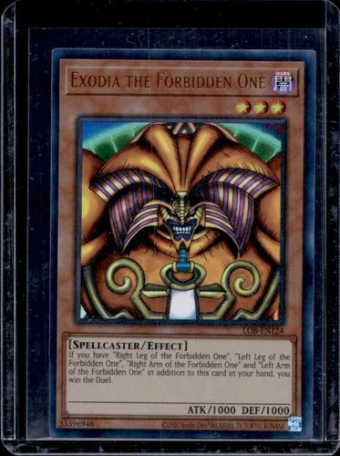 2023 Yu-Gi-Oh Blue-Eyes White Dragon 25th Exodia the Forbidden One #LOB-EN124