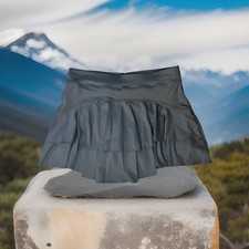 Sofibella Medium Tennis Skirt 13 In Black Sweat Wicking Gym UV New NWT