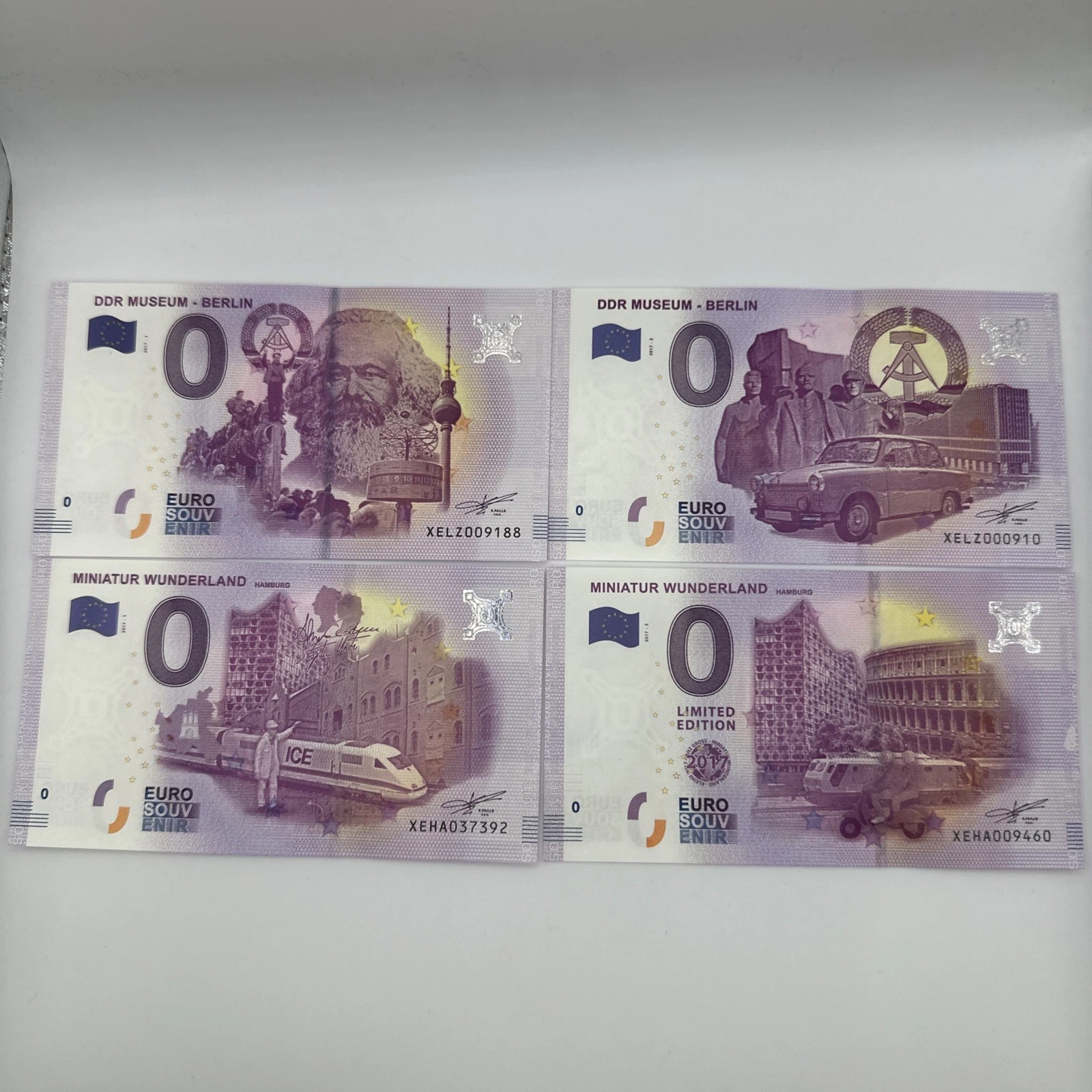 Billet Zéro 0 € Euro Touristique / Souvenir 2017
