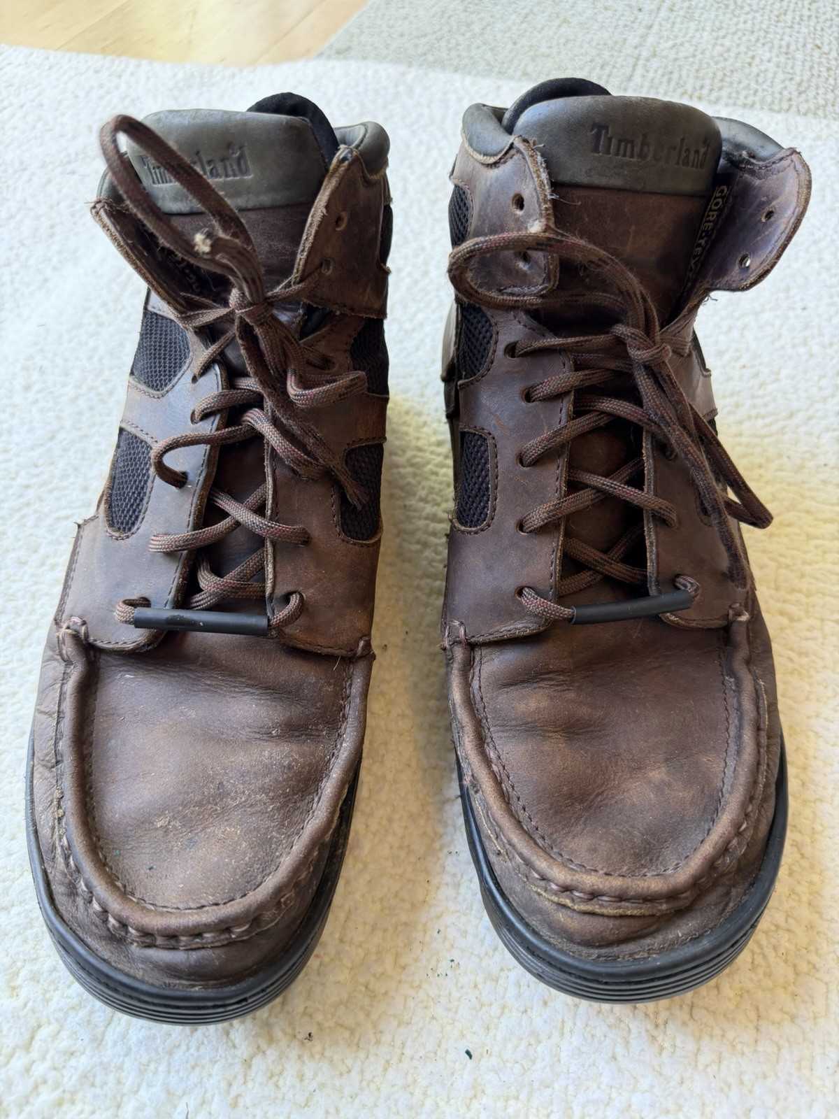 Timberland Hiking Boots Lightweight Mens Size 12 Brown Leather Gore-tex-image
