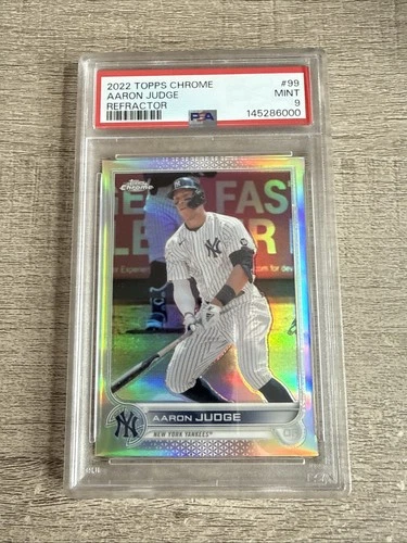 2022 Topps Chrome Aaron Judge #99 Refractor PSA 9 New York Yankees