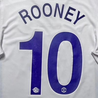 Wayne Rooney #10 Manchester United 08-09 UCL Final Away LS Jersey