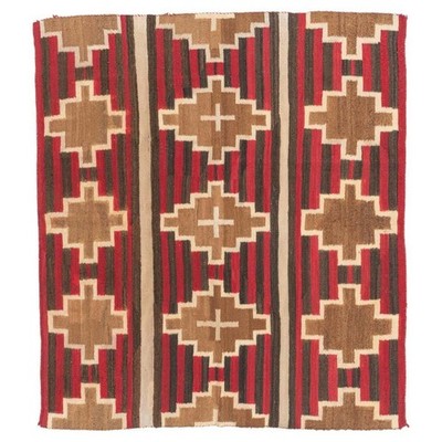 Southwestern Navajo Ganado Rug Handmade Antique Native American Wool Large Rugs