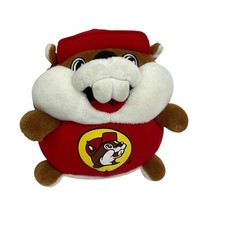 Buc-ee's Plush Beaver Mascot Small Red Brown Corduroy Hat Stuffed Animal