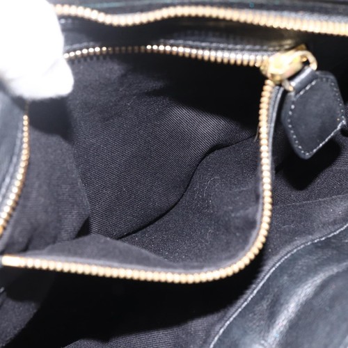 Chloe Hand Bag Leather Black Gold Auth BA11087 - Afbeelding 20 van 24