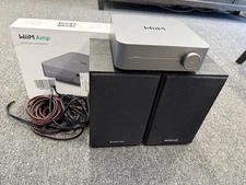WiiM Multiroom Streaming Amplifier With Box, Remote, Pair Of Starfavor Speakers