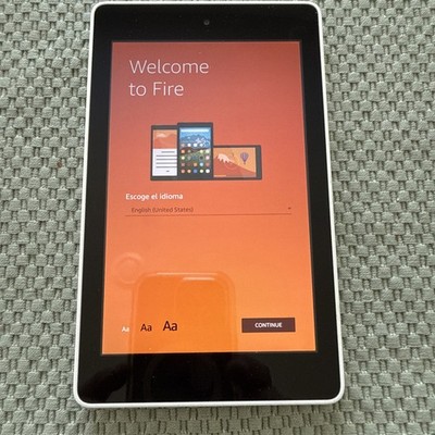 Amazon Fire HD6 8GB Wi-Fi 6-inch Tablet White, 4th Generation, Front/Rear Camera