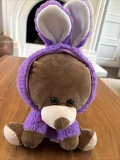 Hugfun Teddy Bear Bunny Rabbit Purple Costume Plush Stuffed Animal Easter Gift ✨