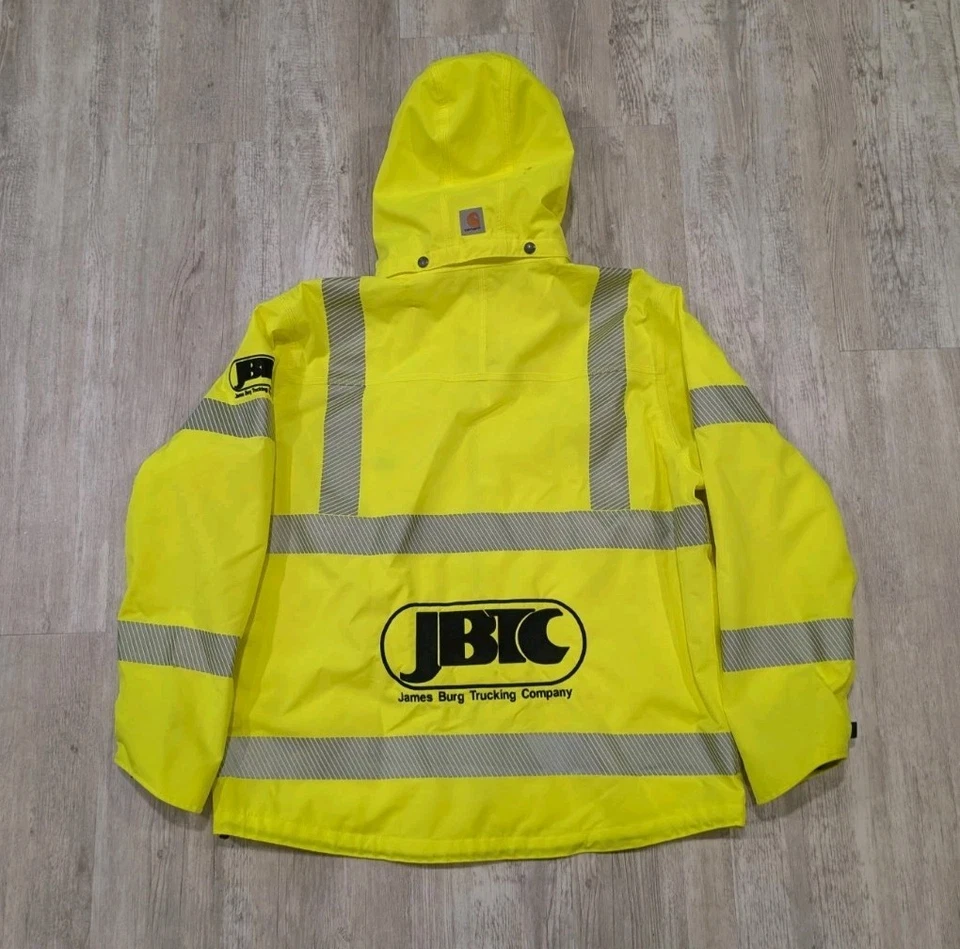 Carhartt High Visibility Waterproof Class 3 Sherwood Jacket Men’s Large - Image 2 of 4