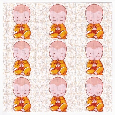 Baby Buddhist Blotter Art Acid Art Sheet Poster Psychedelic Print