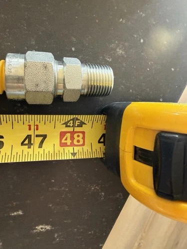 Jones Stephens G71151 48" Stainless Steel Gas Connector - Yellow - Picture 2 of 6